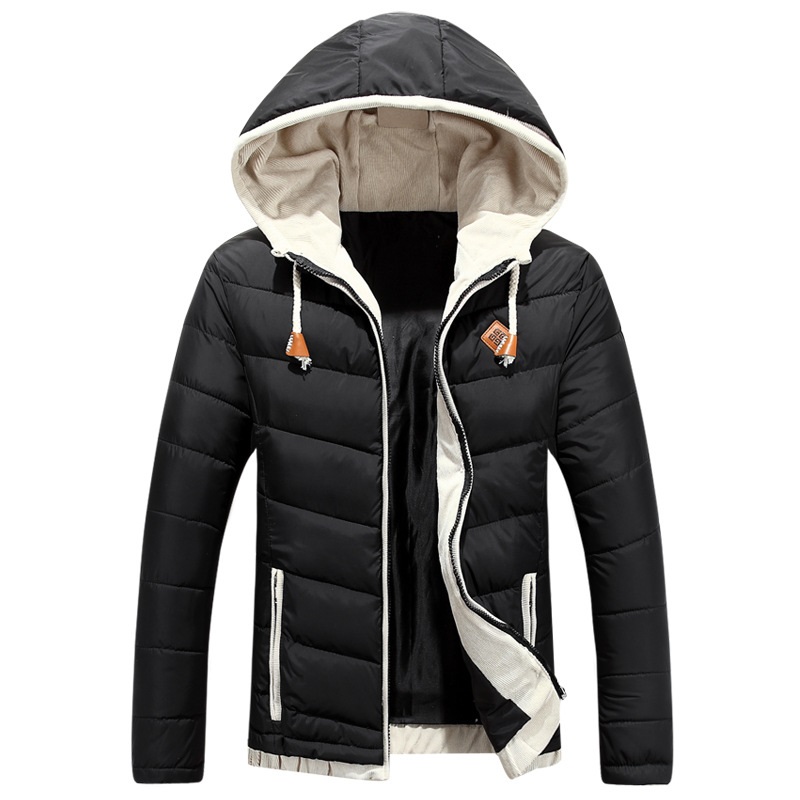 Hot sale 2015 New Mens Winter Jacket Men's Hooded Wadded Coats Outerwear Male Slim Casual Cotton Outdoors Outwear Jackets Y103D