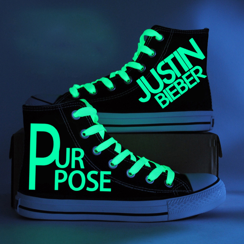 2016 new justin bieber canvas shoes high top boots paint light shoes graffiti glowing 2016 new justin bieber canvas shoes high top boots paint light shoes graffiti glowing