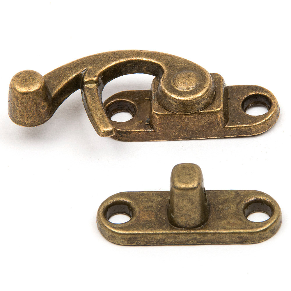 RETYLY 5 Piezas Cerrojo Pestillo De Puerta De Gabinete Antiguo De