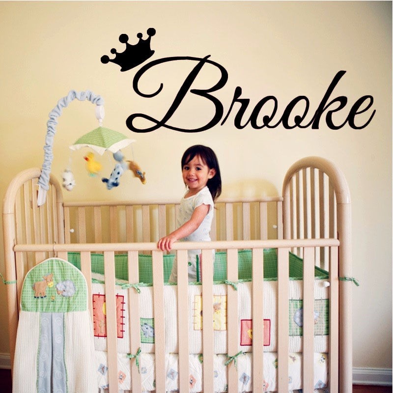 Beautiful Princess Brooke Large Wall Sticker//Vinyl Bed Room Art Girl//Baby