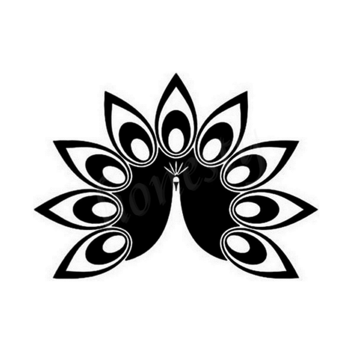 Peacock Open Wall Home Glass Window Door Car Sticker Laptop Auto