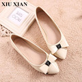 Big Size 34 43 Fashion Women Shoes Beige Pink Pointed Toe Flats Women Solid Slip on