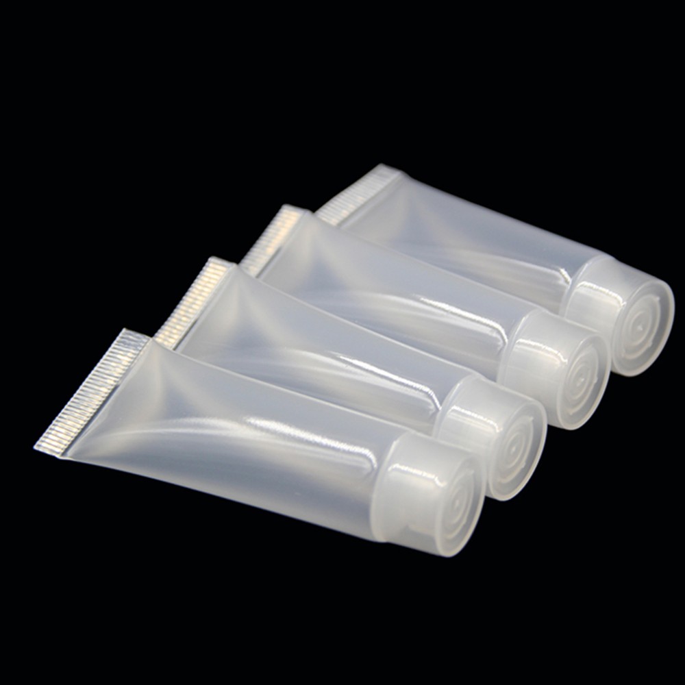 10g Clear Plastic Cream Toothpaste Tubes Empty Cosmetic Sample Mini