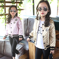 2016 Girls Jacket Leather Child Autumn Winter Girls Coats and Jackets Full Sleeve Kids Baby Jacket