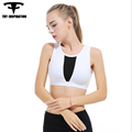 Sports Bras Newest Mesh Splicing Women s Underswear Vest Fitness Push Up Shockproof Gym Running Tops