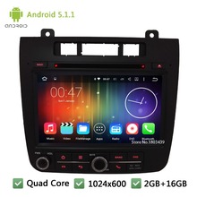 Quad Core WIFI FM Android 5.1.1 2Din 8″ 1024*600 Car DVD Player Radio Audio Stereo Screen PC For Volkswagen VW TOUAREG 2011-2016