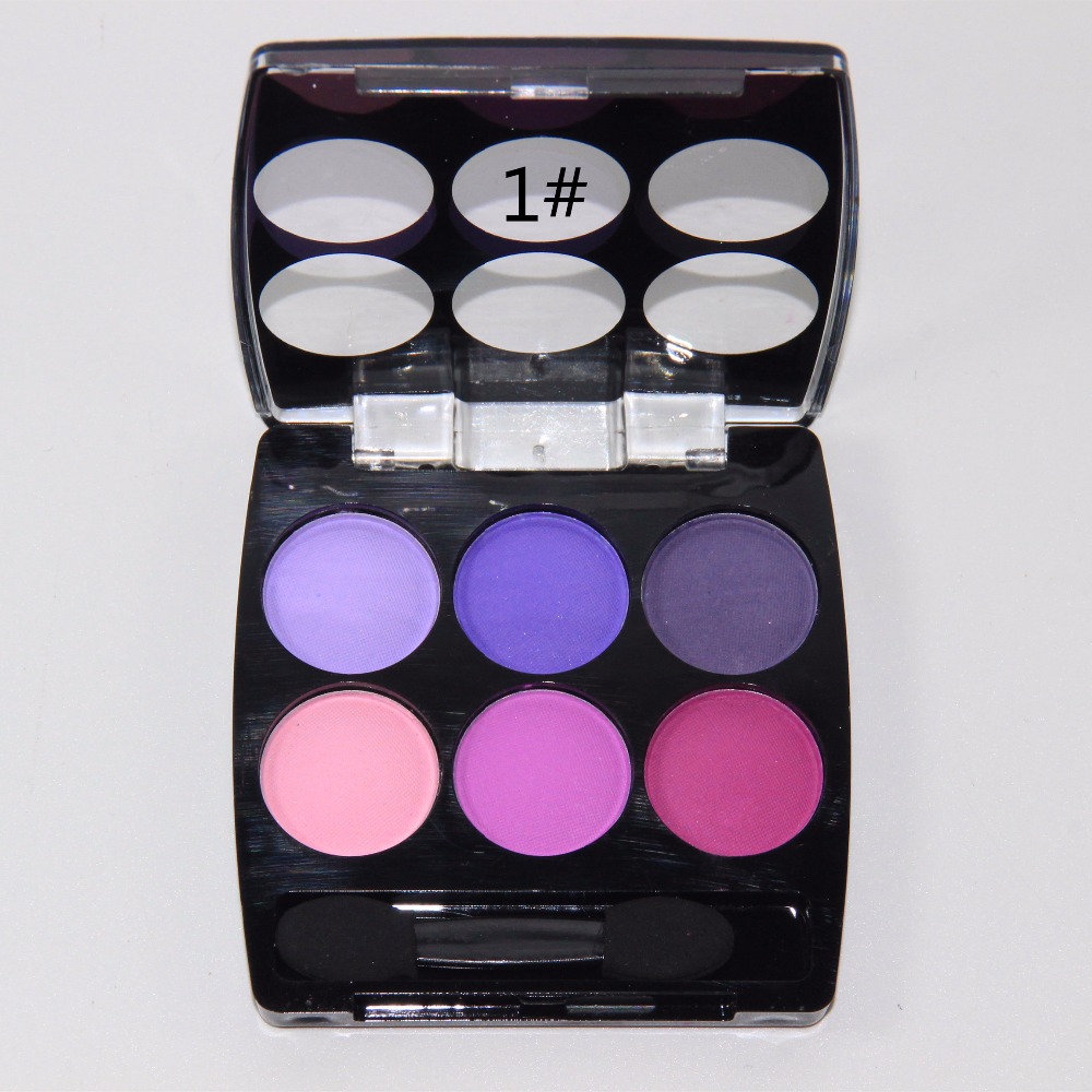 Image of 1PC High Quality 6Color Professional eyeshadow palette matte eyeshadow and eyeshadow brush makeup eyeshadow palette FreeShipping
