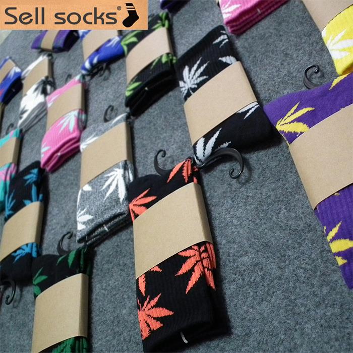 Image of Freeshipping 1 pair Men sock Maple leaf Socks long fashion Weed Socks Long Skateboard basketball hiphop socks Meias women unisex