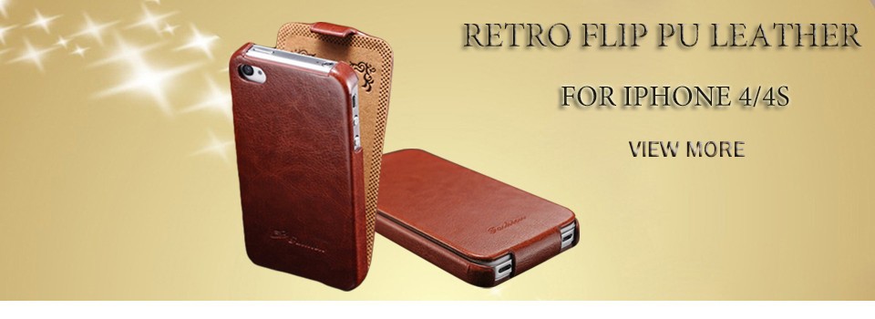 iphone 4 retro flip leather