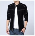 New M 6XL Men Leather Jacket Scrub PU Leather Slim Suede Jacket Men s Leather High