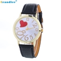 Hcandice Relogio Feminino Love Patterns Fashion Colored PU Leather Women Watch Horloge May4