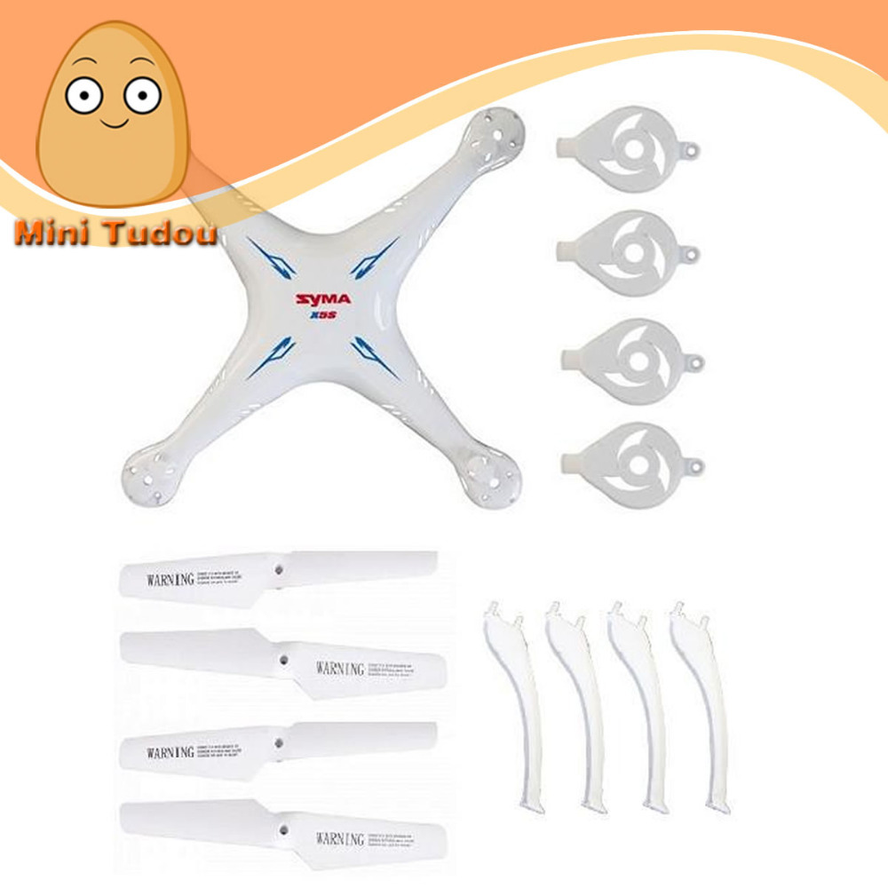 Syma X5C X5SC X5SW RC Drone Quadcopter Spare Parts Main Body Cover + Propeller Blades+Landing Skid