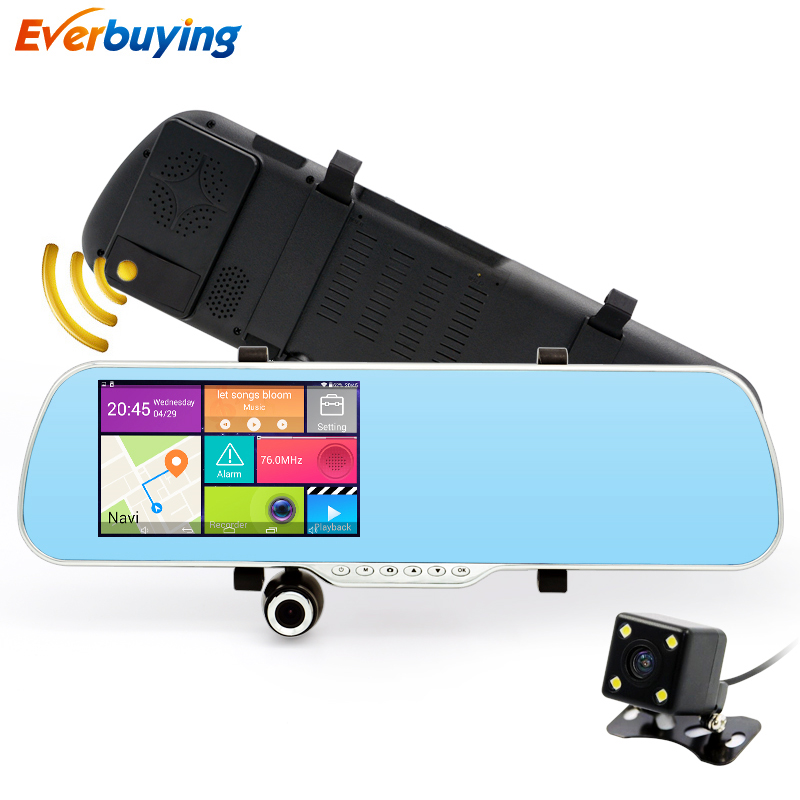 New 5 inch IPS Car Rearview Mirror DVR Android 4.4 Car Camera Parking FHD 1080P Dual Camera Video Recorder GPS Dash Cam New 5 inch IPS Car Rearview Mirror DVR Android 4.4 Car Camera Parking FHD 1080P Dual Camera Video Recorder GPS Dash Cam
