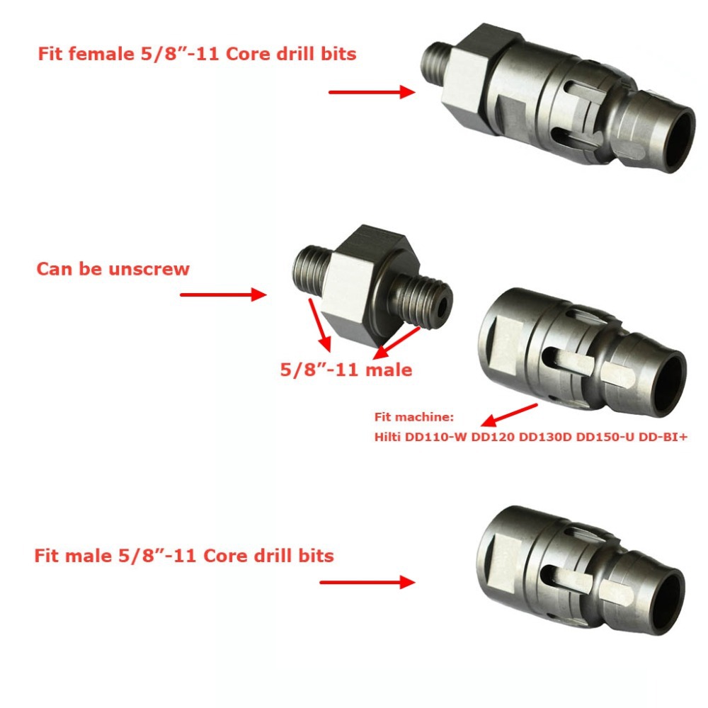 Core Drill Adapter For Hilti Core Bit Machine Dd110 W