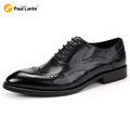 New Branded Design Men s Casual Patent Full Grain Leather Oxfords Fulll Brogue Wing Tip Lace