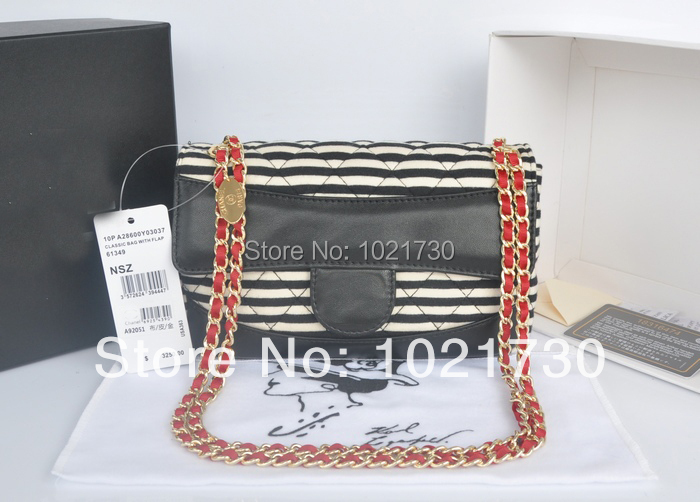 2014new hot fashion chain genuine leather shoulder bags sheepskin patchwork cloth handbag women messenger bag lady handbags