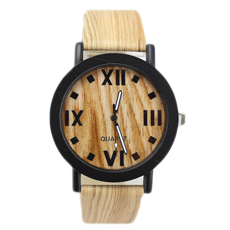 Гаджет  Classical Rome Number Dial Bamboo Wooden Watches Unisex PU Leather Mens Wooden Watch Casual Quartz Wood Watches Women  Relogios None Часы