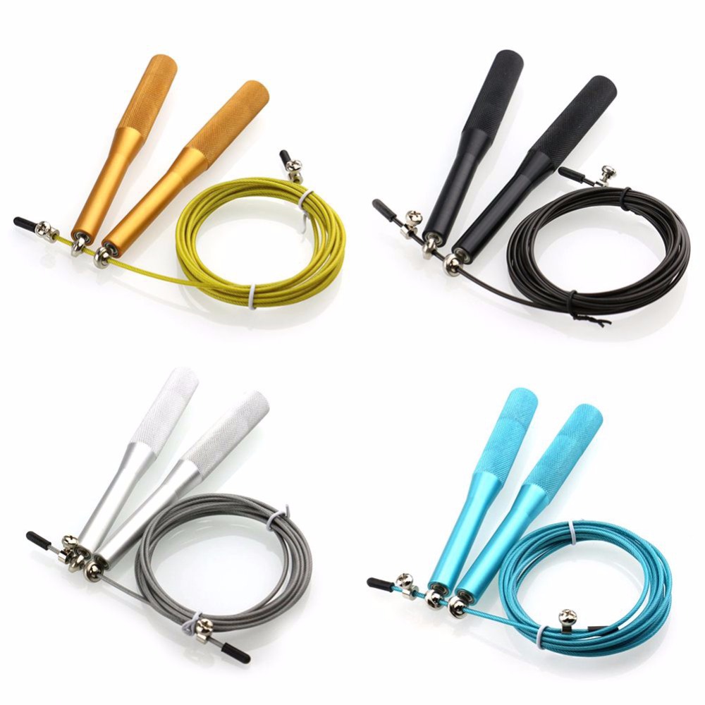 Image of Metal Boxing/Gym/Jumping/Speed/Exercise/Fitness Crossfit Jump Gym Skipping Rope