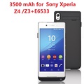 Free shipping New 3500mAh External Backup Battery Charger Case for Sony Xperia Z4 Z3 E6533 E6553