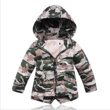 Boys jackets down jacket Outerwear Coat children girls winter down coats jackets kids Outwear clothing camouflage uniform coats