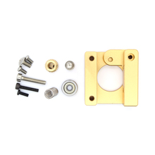 1Set 3D Printer Accessories MK8 Extruder Aluminum Block DIY kit Makerbot Dedicated Single Nozzle Extrusion Head Aluminum Block