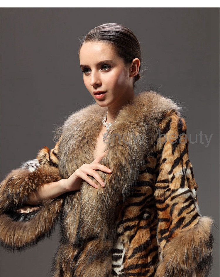 rabbit fur jacket with raccoon fur collar (2)