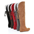 2016 Over Knee High Boots Suede Winter Shoes Women Platform Boots High Heeled Boots With Fur
