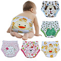 2 pieces 3 layers Cute Baby Training Pants Learning Panties Infant Shorts Boy Girl Diapers Cotton