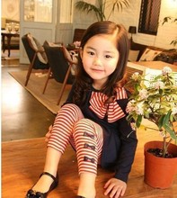 2015 New autumn children clothing suits girls clothing set child cotton sportswear set girl casual suit