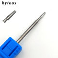 HYTOOS Tungsten Carbide Nail Drill Bit Cuticle Clean Burr Milling Cutter For Manicure Nail Drill Accessories