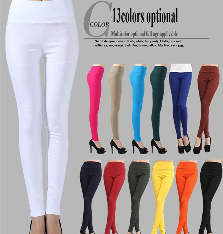 Image of 2015 summer style new fashion Womens Candy Color Pants sport leggings women's Pencil sweatpants plus size Trousers Size S-6XL