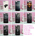 Hot sales 8pcs lots game of throness 1 hard White Skin case cover for iphone 5