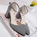 2016 Summer High Heels Shoes Women Sexy Pointed Toe Pumps Office Ladies Fashion Wedges Platform Shoes