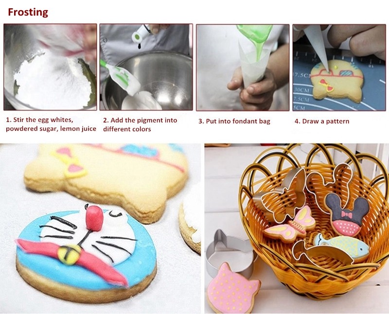 Cookie Tools Cookies Cutter Biscuit Stamp Press Icing Set Mold Bakeware Kitchen Baking tool (4)
