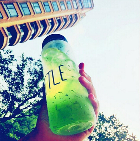 Lowest Price! 500ml Korea Style Newest Design Fashion Portable Clear My Sport Bottle Bicycle Plastic Fruit Juice Lemon Water Cup