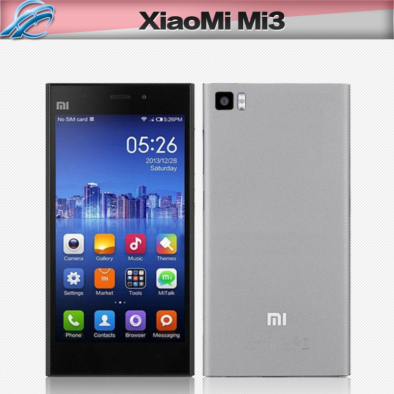 Original Phone Xiaomi Mi3 m3 Mi 3 Cell Phones 5 0 FHD IPS 1920x1080 Mobile Phone2GB