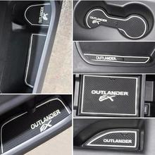 2013 2014 MITSUBISHI Outlander car Interior door pad cup mat door gate slot mat auto accessories