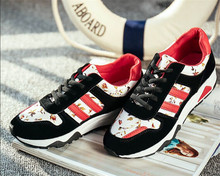 2015 new fashion women sneakers shoes sapatilha women s casual flats sport shoes woman floral printed