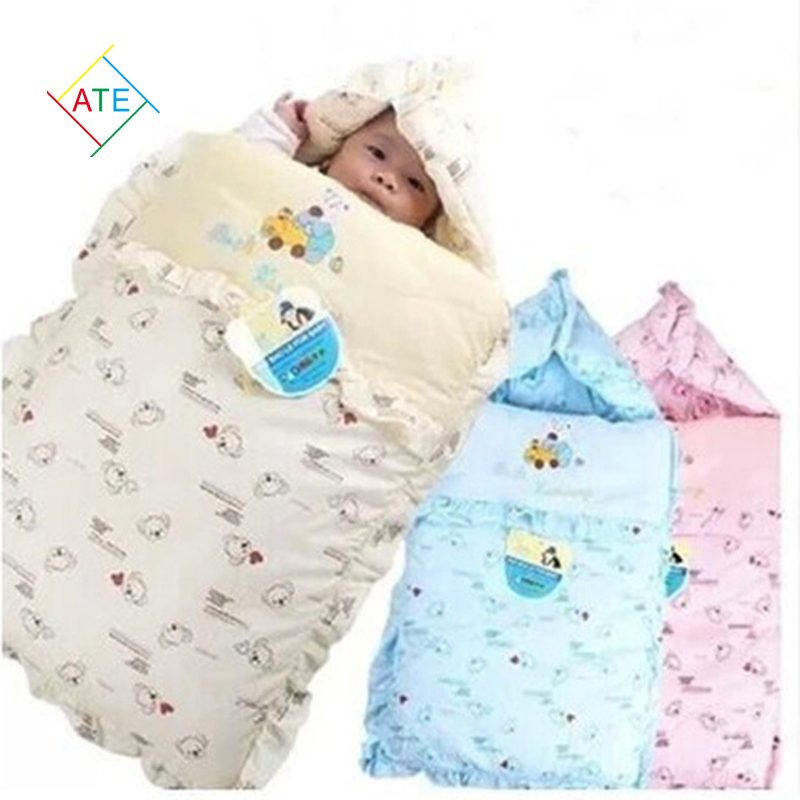 Hot sale cartoon baby stroller sleeping bags winter thicken newborn baby bedding set PT171