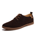 2017 Men Flats High Quality Split Leather Big Size Casual Shoes Hot Sale