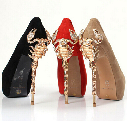 Red Black Beige Sexy Open Toe High Heels Suede Pumps Gold ... Red Black Beige Sexy Open Toe High Heels Suede Pumps Gold ...