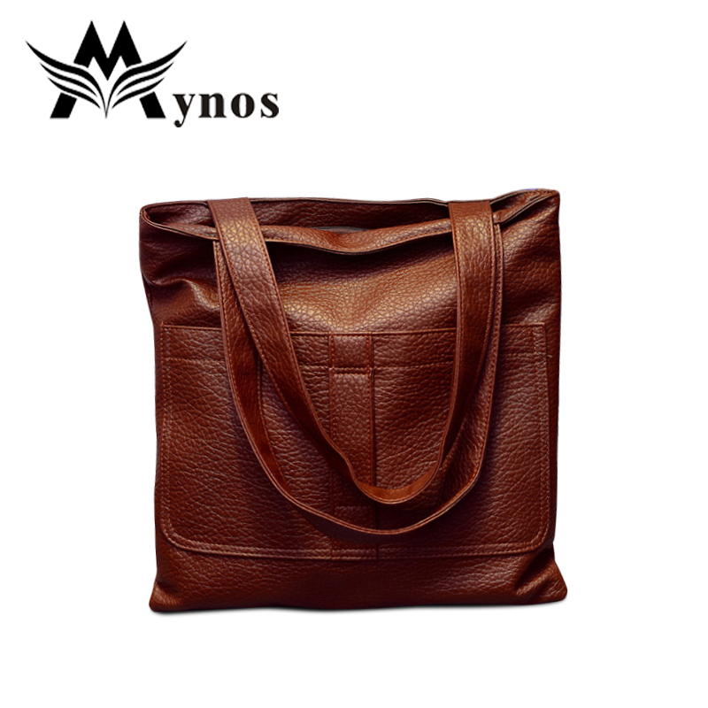 Image of 2016 Hot Vintage Luxury Women Bag Leather Handbag Famous Designer Tote Shoulder Messenger Bag Ladies Sac A Main Bolsas Feminina