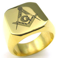 Fashion New Silver Men’s Rings Jewelry Freemasonry Free Mason Masonic Stainless Steel Finger Ring for men