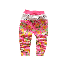The autumn of 2014 new Korean baby girls child with printing dot knit pants Leggings B106