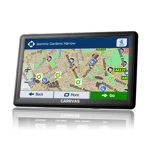 CARRVAS 7 дюймов Емкостный Экран Автомобиля/Грузовик GPS Навигации 800 М/Bluetooth/AV-IN/8 ГБ/256 М 2016 Карты Для России/Европы/США + Канада