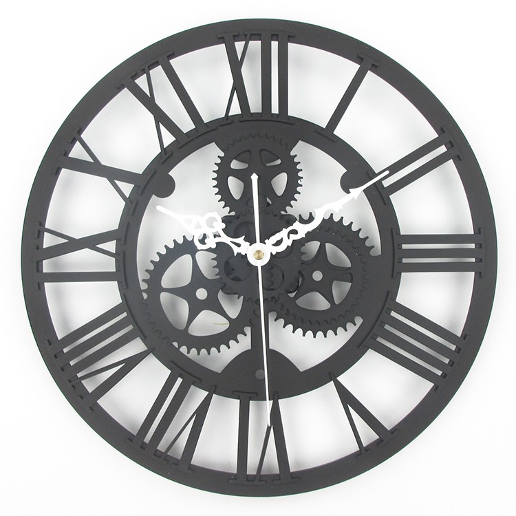 Wholesale And Retail Wholesale Large Antique Wall Clock 3D Acrylic Gear