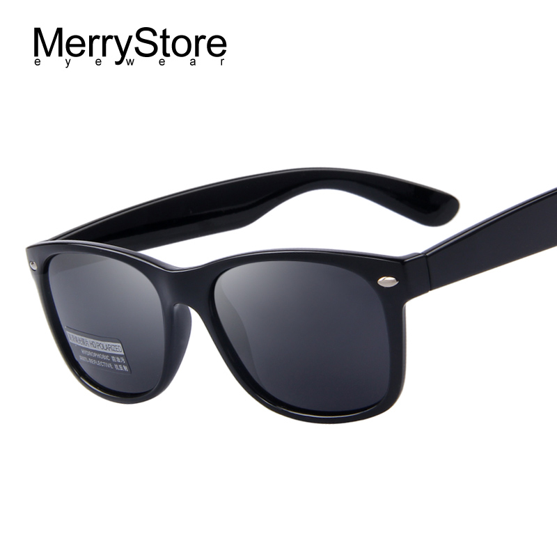 Image of MERRYSTORE Men Polarized Sunglasses Classic Men Retro Rivet Shades Brand Designer Sun glasses UV400