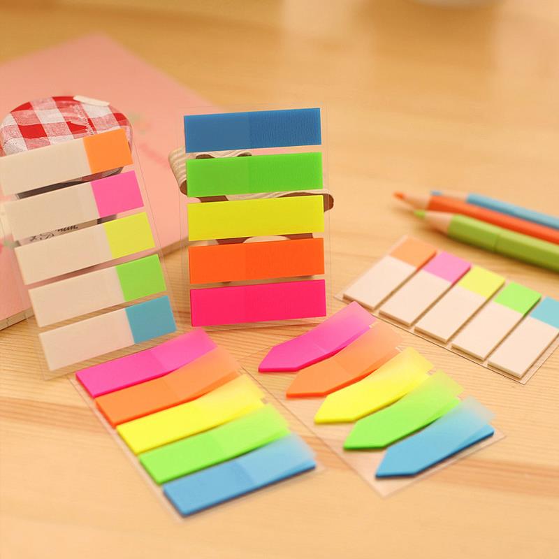 1 set Colorful Sticky Note Paper Adhesive Post In ...