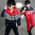 2016 new leisure suit boys Winter clothes for 3 13 year kids clothes thick three pieces