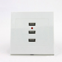 Hot style Smart USB Socket of 220 V To 5 V Phone Tablet For Multi-Port Switch Panel USB Socket Wholesale